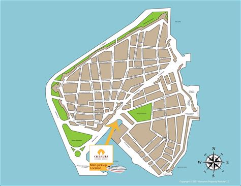map of old city cartagena colombia